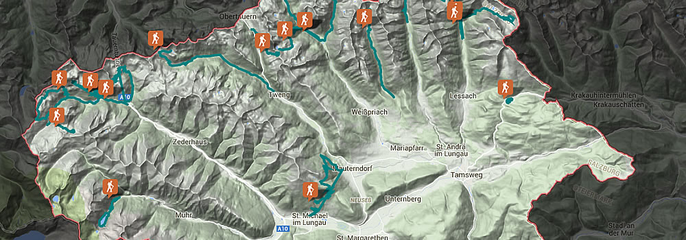 zur Wanderkarte der Ferienregion Lungau